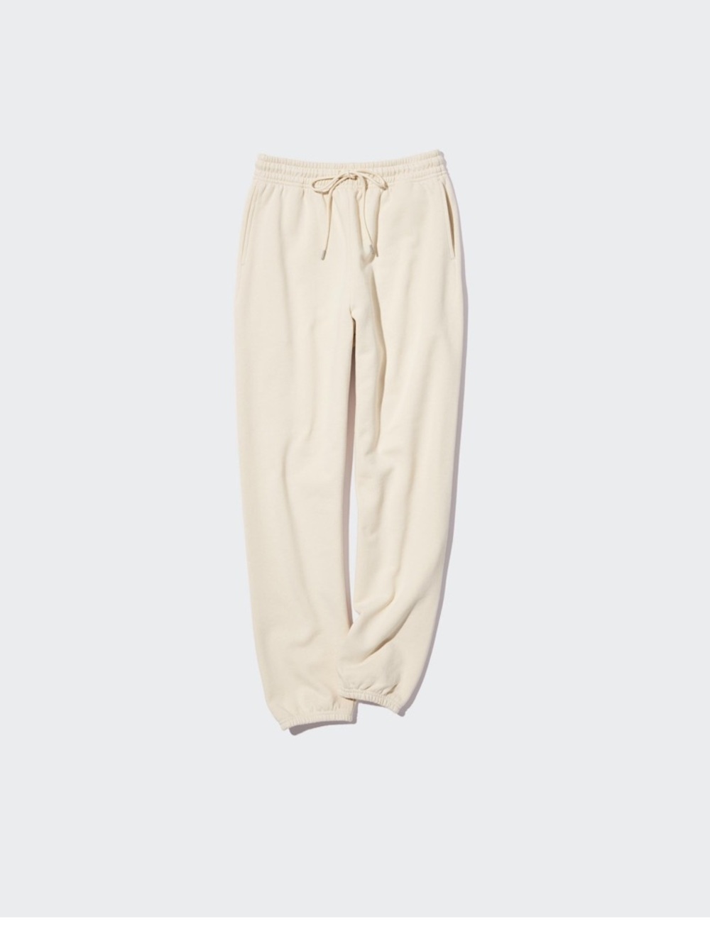 Uniqlo High Rise Sweatpants in Off White